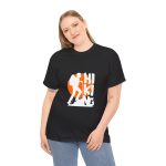 Hiking Black Color T-Shirt For Unisex Heavy Cotton Tee