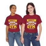 Motivational Gym Tee - Quit Drinking and Go to the Gym