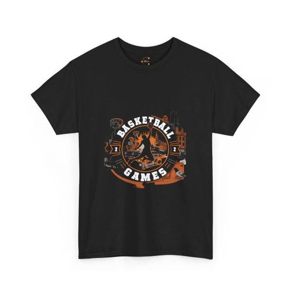 Unisex Basketball Games Heavy Cotton Tee - Perfect for Sports Fans