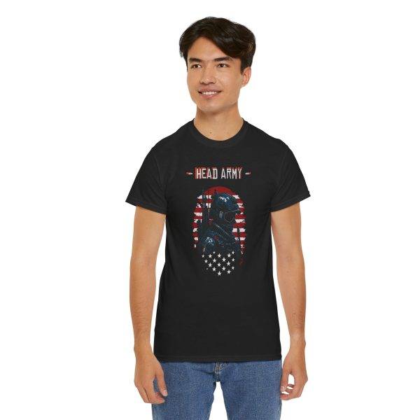 Head Army Unisex Heavy Cotton Tee - Patriotic Graphic Tee for Freedom Lovers