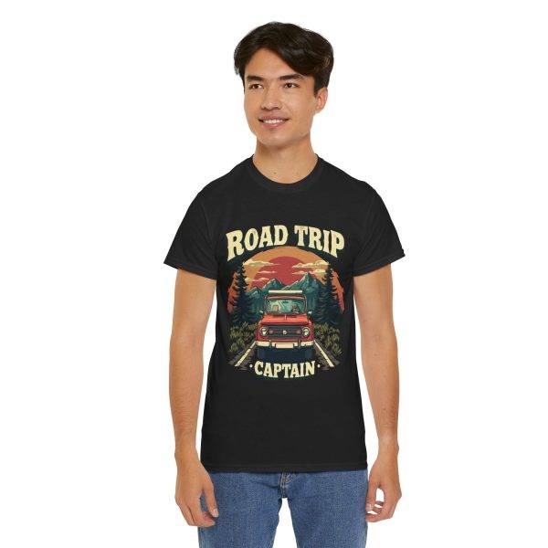 Road Trip Caption Black Color T-Shirt For Unisex Heavy Cotton Tee Road Trip Caption Black Color T-Shirt For Unisex Heavy Cotton Tee