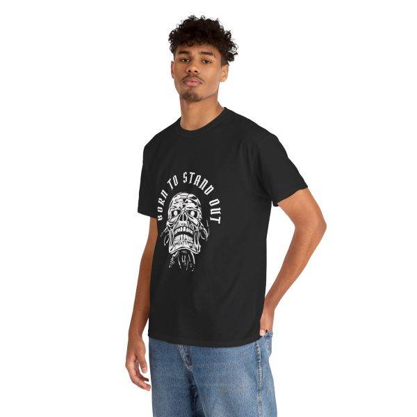 Born To Stand Out Black Color T-Shirt For Unisex Heavy Cotton Tee