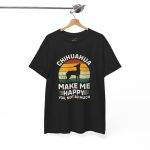 Chihuahua Make Me Happy Dog Unisex Heavy Cotton Tee