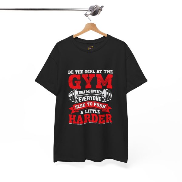 Motivational Gym Tee for Fitness Enthusiasts - 'Be the Girl at the Gym'