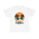 Summer Vibes White Color T-Shirt for Unisex Heavy Cotton Tee