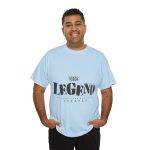 The Legend Blue Color T-Shirt For Unisex Heavy Cotton Tee