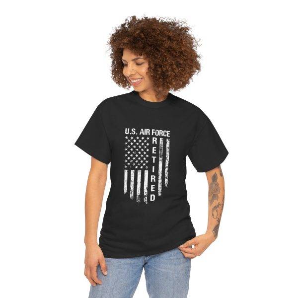 Retired U.S. Air Force Unisex Heavy Cotton Tee - Military Tribute Shirt