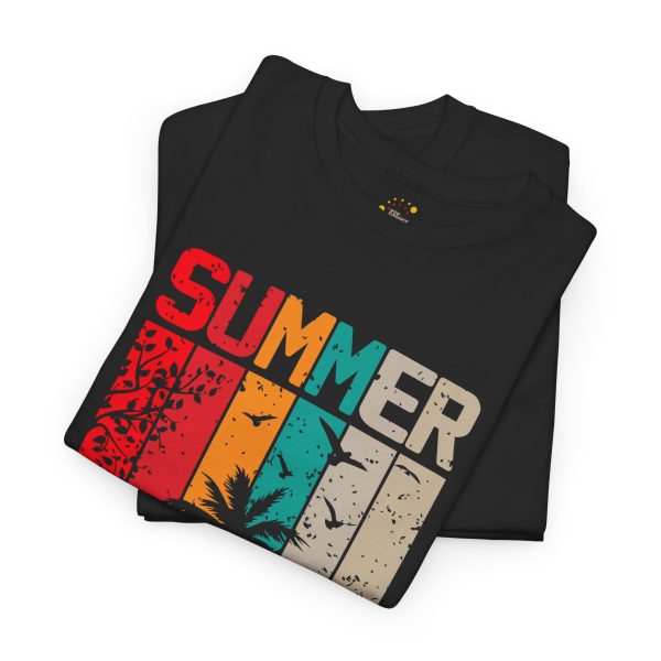 Summer Black Color T-Shirt For Unisex Heavy Cotton Tee