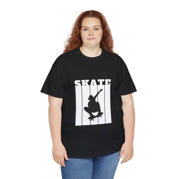 Skate Black Color T-Shirt For Unisex Tee