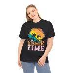 Summer Time Unisex Heavy Cotton Tee - Tropical Vibes T-Shirt Summer Time Unisex Heavy Cotton Tee - Tropical Vibes T-Shirt