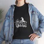 Halloween Drink up Witches Black Color T-Shirt For Unisex Heavy Cotton Tee