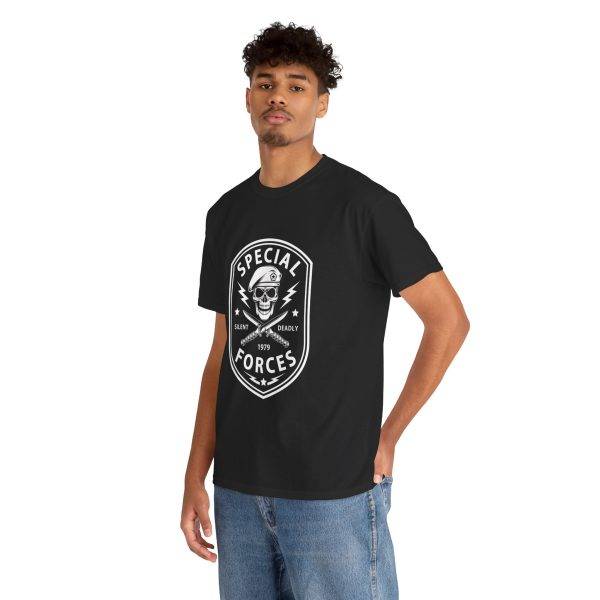 SPECIAL FORCES SILENT DEADLY 1979 Black Color T-Shirt For Unisex Heavy Cotton Tee
