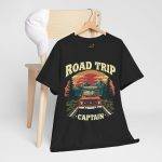 Road Trip Caption Black Color T-Shirt For Unisex Heavy Cotton Tee Road Trip Caption Black Color T-Shirt For Unisex Heavy Cotton Tee