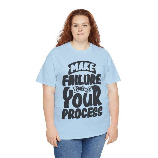 Make Failure Part Of Your Process Light Blue Color T-Shirt For Unisex Heavy Cotton Tee