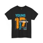 Young Strength Team 1917 Black Color T-Shirt For Unisex Heavy Cotton Tee