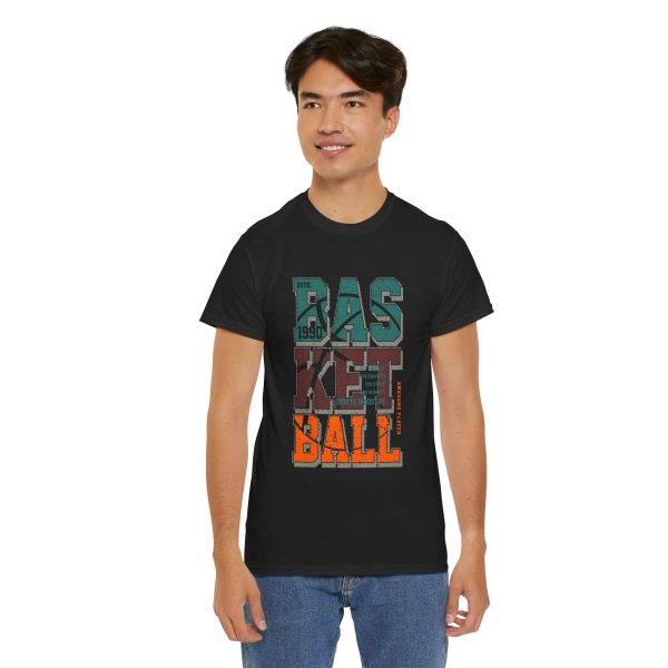 Vintage Basketball Unisex Heavy Cotton Tee - Sporty Graphic T-Shirt for Fans