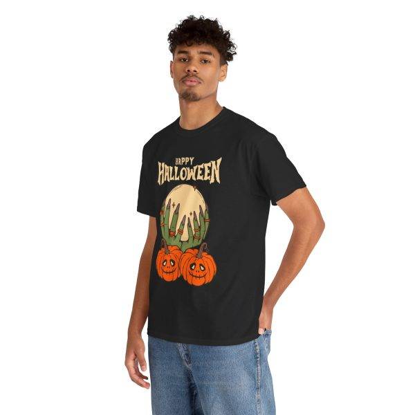 Happy Halloween Black Color T-Shirt For Unisex Heavy Cotton Tee