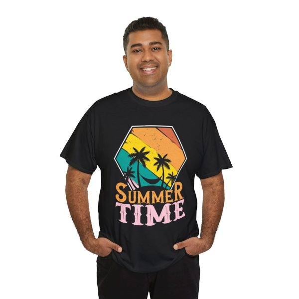 Summer Time Unisex Heavy Cotton Tee - Tropical Vibes T-Shirt Summer Time Unisex Heavy Cotton Tee - Tropical Vibes T-Shirt