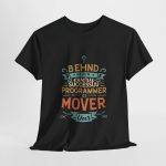 Behind every success Programmer  Black Color T-Shirt For Unisex Heavy Cotton Tee