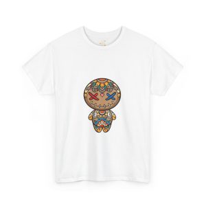 Scary Doll White Color Tshirt For Unisex Heavy Cotton Tee