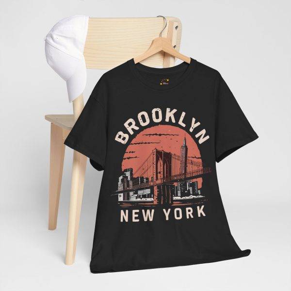Brooklyn New York Black Color T-Shirt For Unisex Heavy Cotton Tee