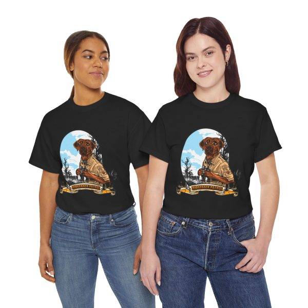 Rugged Adventure Dog Tee - Unisex Heavy Cotton T-Shirt with Outdoor Vibe