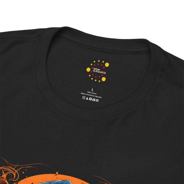 Scary Halloween pumpkin Black Color T-Shirt For Unisex Heavy Cotton Tee