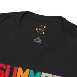Summer Black Color T-Shirt For Unisex Heavy Cotton Tee