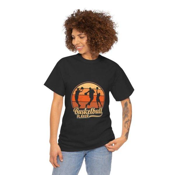 Basketball Player Black Color T-Shirt For Unisex Heavy Cotton Tee Basketball Player Black Color T-Shirt For Unisex Heavy Cotton Tee