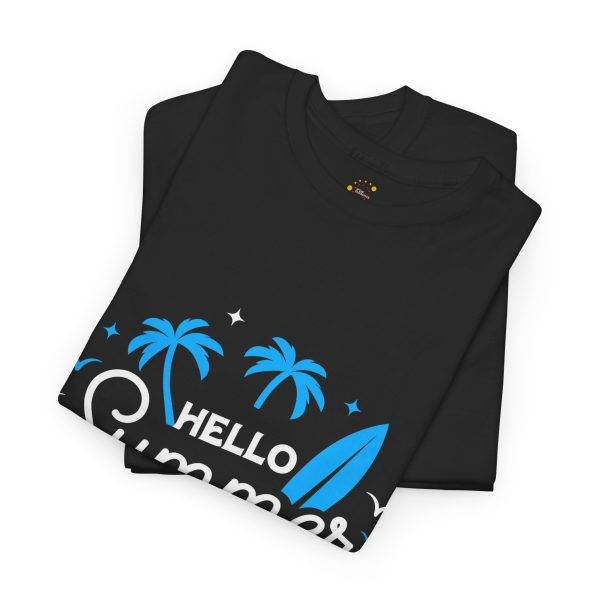 Hello Summer Time Unisex Heavy Cotton Tee - Beach Vibes Shirt