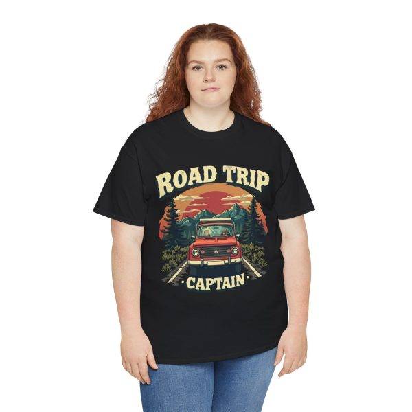 Road Trip Caption Black Color T-Shirt For Unisex Heavy Cotton Tee Road Trip Caption Black Color T-Shirt For Unisex Heavy Cotton Tee