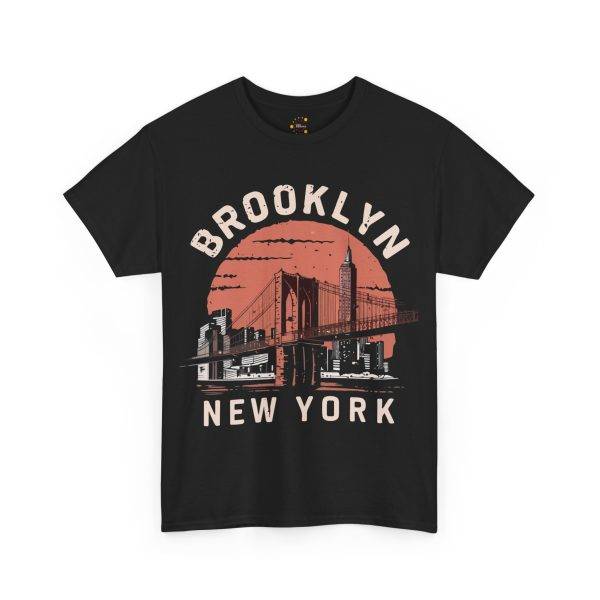 Brooklyn New York Black Color T-Shirt For Unisex Heavy Cotton Tee
