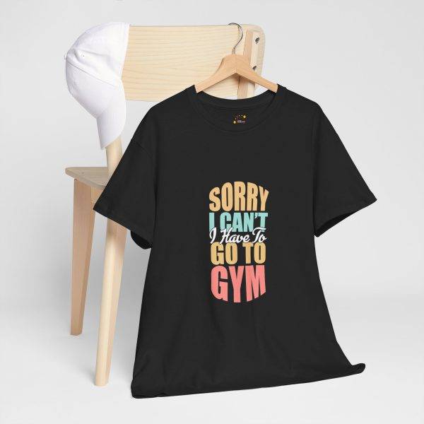 Funny Gym Apology Tee - Unisex Heavy Cotton T-Shirt