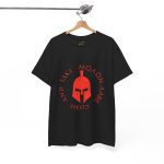 Greek warrior head Black Color T-Shirt For Unisex Heavy Cotton Tee