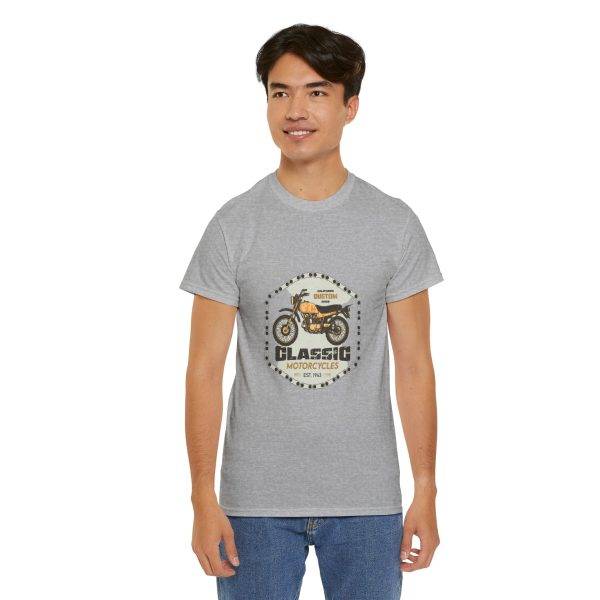 Classic Motorcycle Unisex Heavy Cotton Tee - Perfect for Bike Lovers