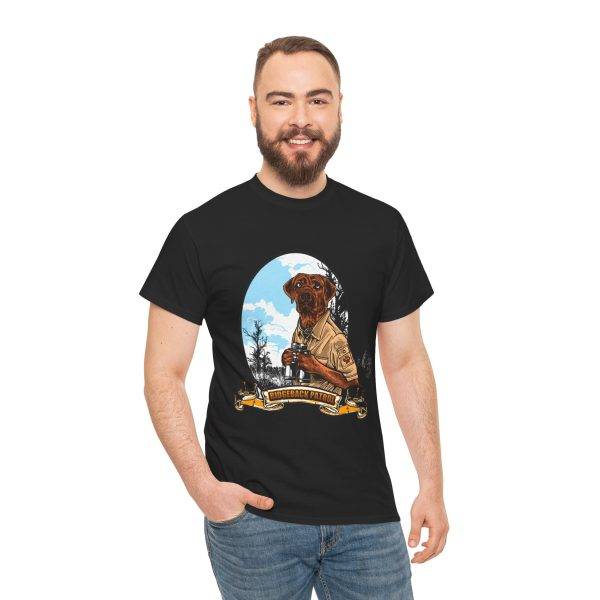 Rugged Adventure Dog Tee - Unisex Heavy Cotton T-Shirt with Outdoor Vibe