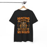 Hunting black color tshiert for Unisex Heavy Cotton Tee