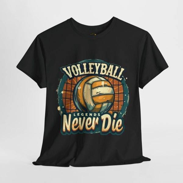 Volleyball Legends Never Die Unisex Heavy Cotton Tee