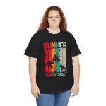 Summer Black Color T-Shirt For Unisex Heavy Cotton Tee