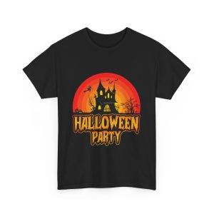 Halloween Party Black Color T-Shirt For Unisex Heavy Cotton Tee Halloween Party Black Color T-Shirt For Unisex Heavy Cotton Tee