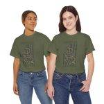 American Veteran Military Green Color T-Shirt For Unisex Heavy Cotton Tee
