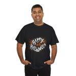 Happy Halloween Black Color T-Shirt For Unisex Heavy Cotton Tee Happy Halloween Black Color T-Shirt For Unisex Heavy Cotton Tee