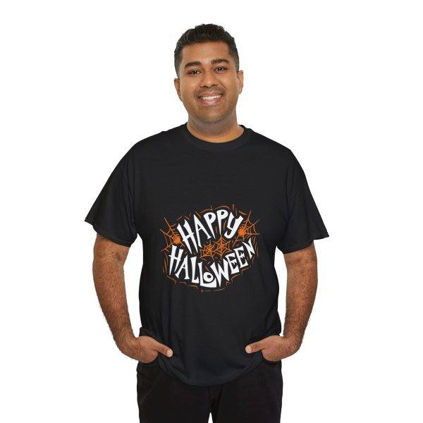 Happy Halloween Black Color T-Shirt For Unisex Heavy Cotton Tee Happy Halloween Black Color T-Shirt For Unisex Heavy Cotton Tee