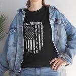 Retired U.S. Air Force Unisex Heavy Cotton Tee - Military Tribute Shirt