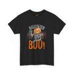 Halloween Boo Black Color T-Shirt For Unisex Heavy Cotton Tee Halloween Boo Black Color T-Shirt For Unisex Heavy Cotton Tee
