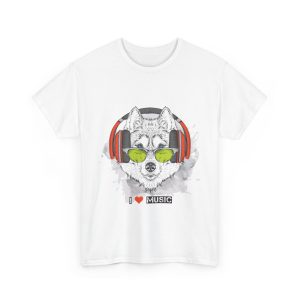 Wolf I live music T-Shirt Unisex Heavy Cotton Tee