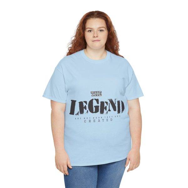 The Legend Blue Color T-Shirt For Unisex Heavy Cotton Tee