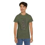 American Veteran Military Green Color T-Shirt For Unisex Heavy Cotton Tee