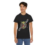 Vibrant Basketball Unisex Heavy Cotton Tee - Colorful Abstract Graphic Design