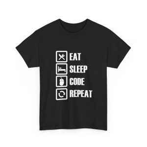 Eat Sleep Code Repeat Tee for Men